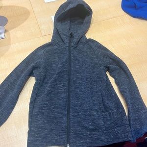 Uniqlo Insulated Heated Grey Bomber Hoodie